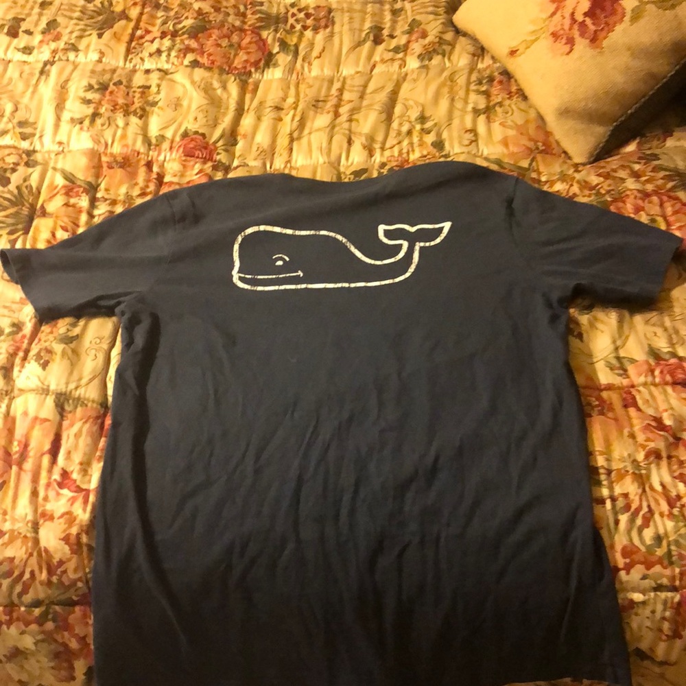 Vineyard vines navy shirt sleeve t shirt